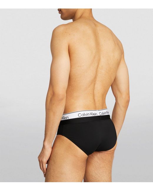 Calvin Klein Black Logo Waistband Swim Briefs for men