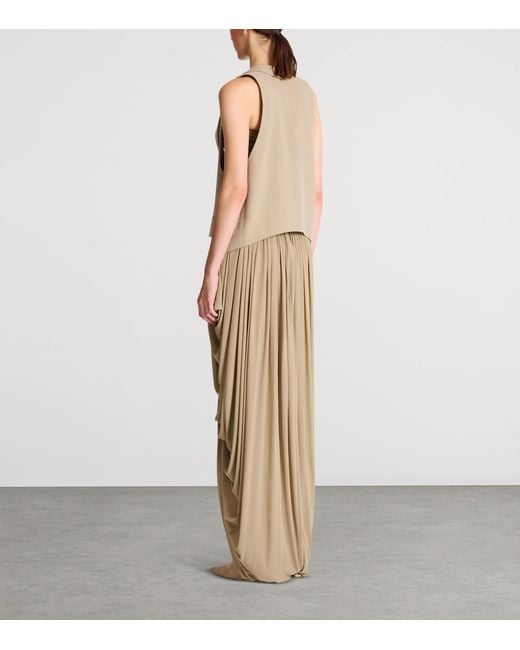 Balmain Natural Linen-Cotton Oversized Waistcoat