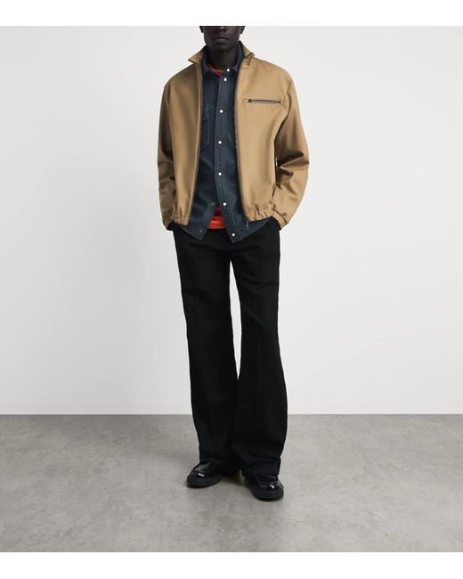 Moncler Blue Denim Shirt for men