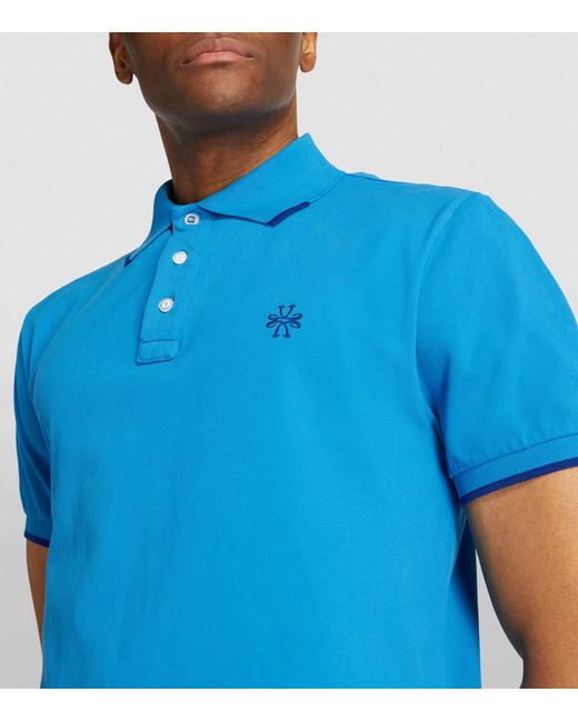 Jacob Cohen Blue Logo Polo Shirt for men