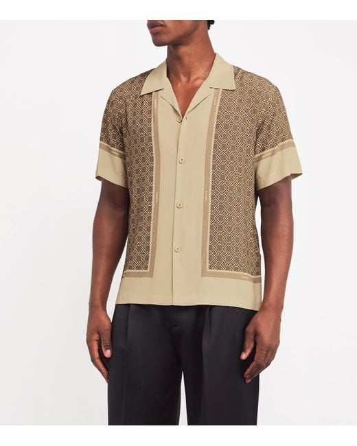 Sandro Natural Satin Patterned Shirt for men