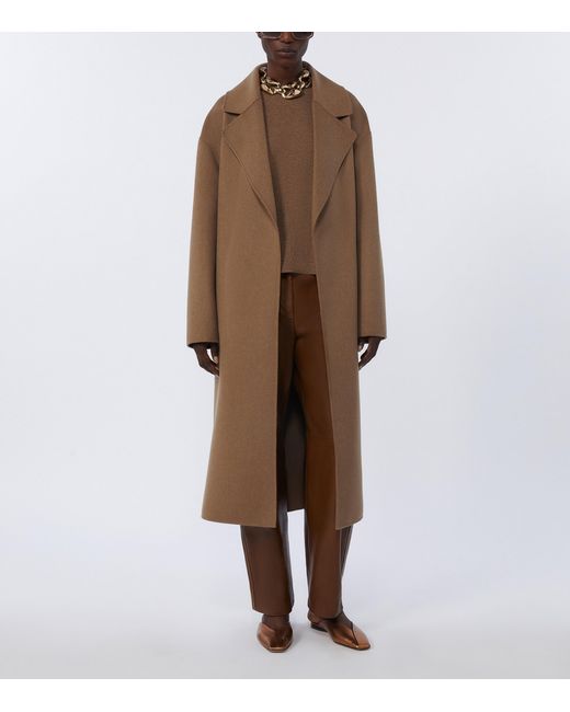 Max Mara Brown Virgin Wool-Cashmere Sweater