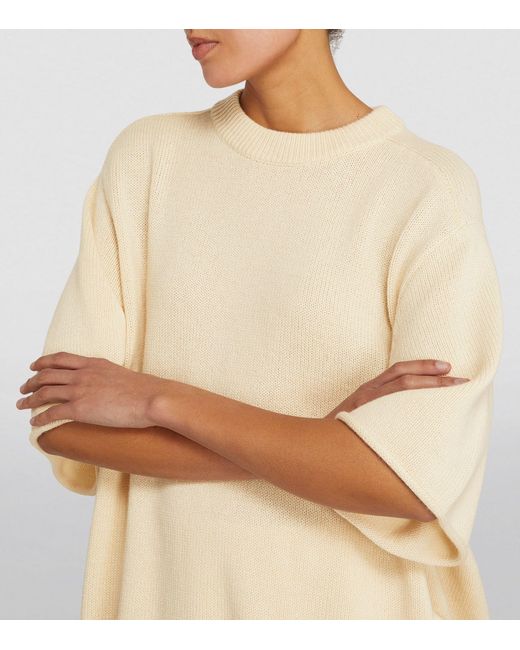 Carven Natural Cashmere Oversized Sweater
