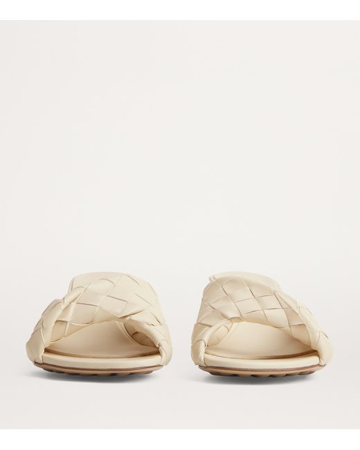 Bottega Veneta Natural Leather Intrecciato Blink Mules 50