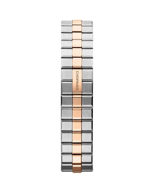 Chopard Metallic Stainless Steel And Diamond Alpine Eagle Watch