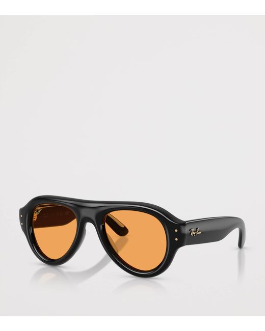 Ray-Ban Black Aviator Puffer Sunglasses