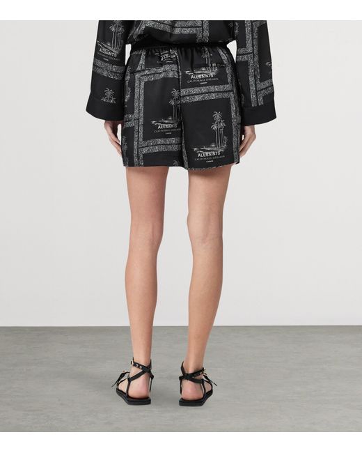 AllSaints Black Lightweight Lettie Shorts
