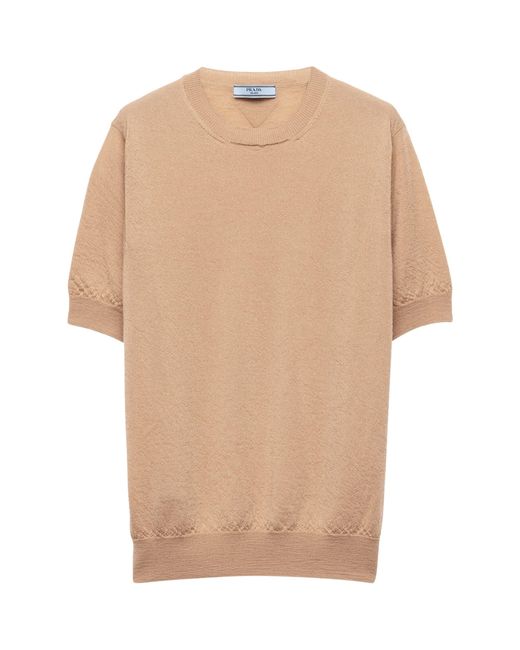 Prada Natural Cashmere Sweatshirt