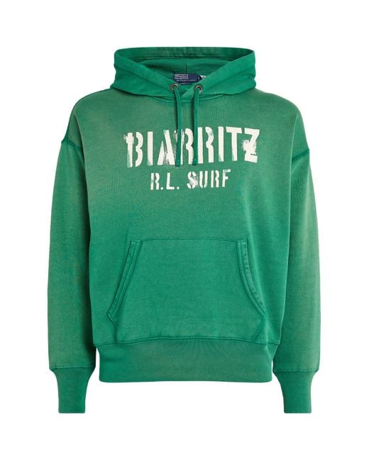 Polo Ralph Lauren Green Biarritz Print Hoodie for men