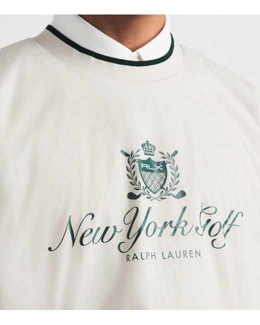 Ralph Lauren White Hybrid Logo Jacket for men