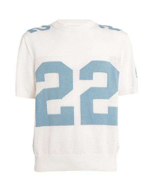 AMIRI ナンバリング22 ホワイトTシャツ 男女兼用 AMIRI ナンバリング22 ホワイトTシャツ 男女兼用