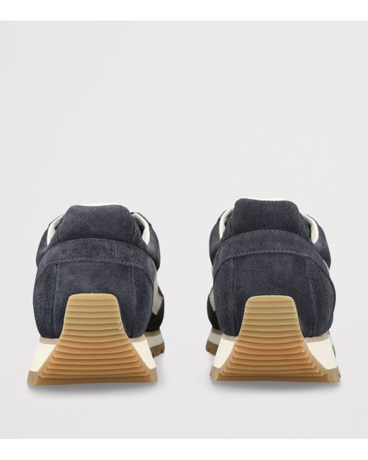 Hogan Blue Suede H671 Allacciato Sneakers for men