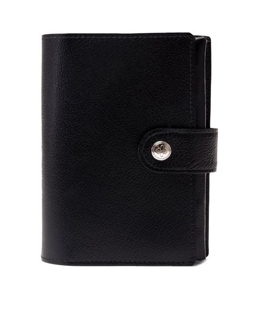 Ettinger Black Leather Capra Pill Case for men