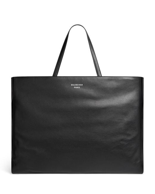Balenciaga Black Extra Large Leather Tote Bag for men