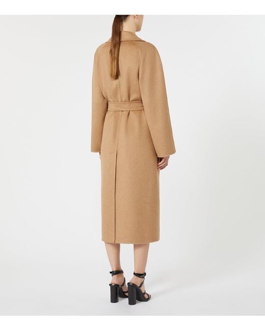 Max Mara Natural Camelwool Belted Coat