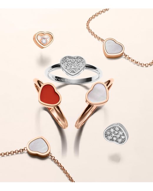 Chopard White And Diamond My Happy Hearts Ring
