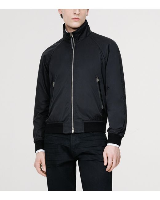 Tom Ford Black Technical Bomber Jacket for men