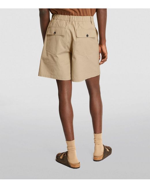 FRAME Natural Cotton Traveler Shorts for men