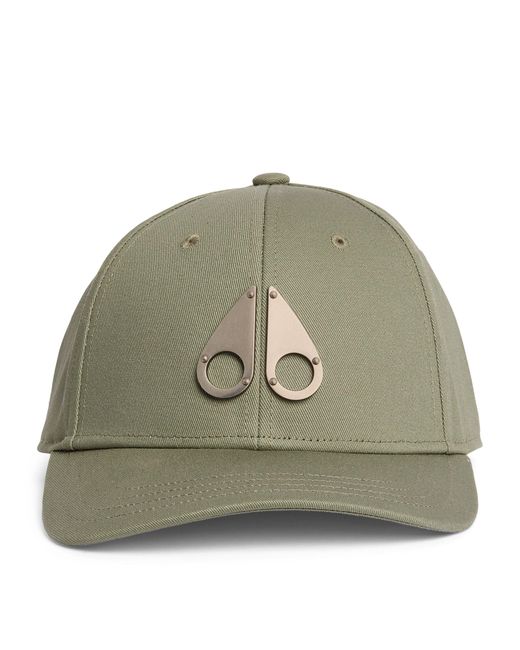 Moose Knuckles Green Icon Logo Baseball Cap for men
