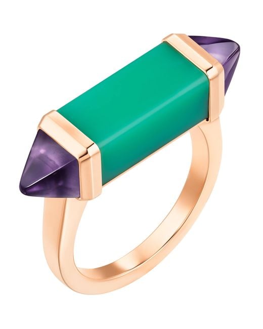 Cartier Green Amethyst And Chrysoprase Les Berlingots De Ring