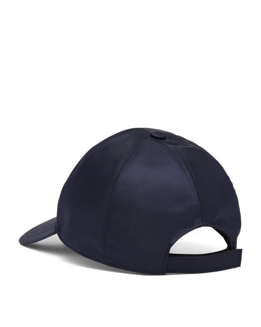 Prada Blue Re-Nylon Baseball Cap for men