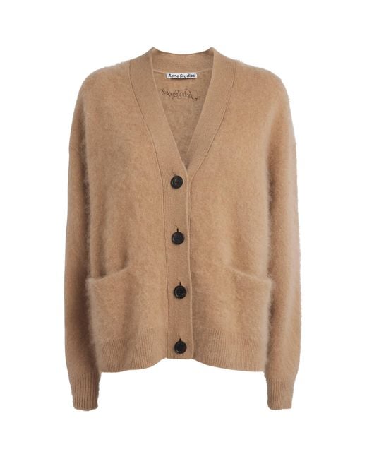 Acne Brown Cashmere Relaxed Cardigan