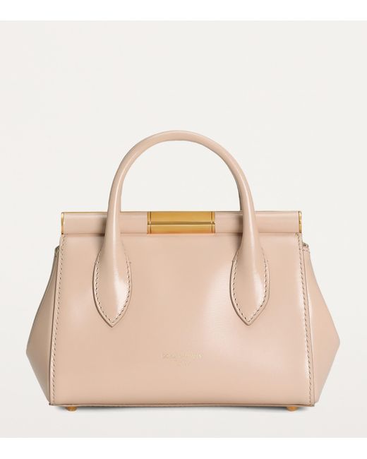 Dolce & Gabbana Pink Leather Top-Handle Bag