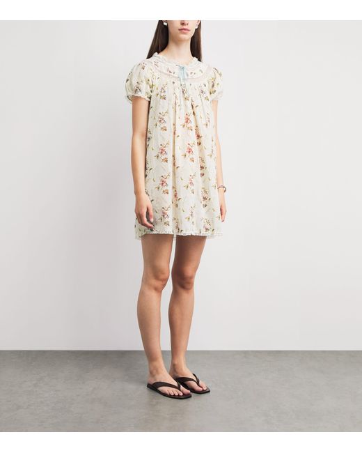 Doen White Organic Cotton Daphne Mini Dress