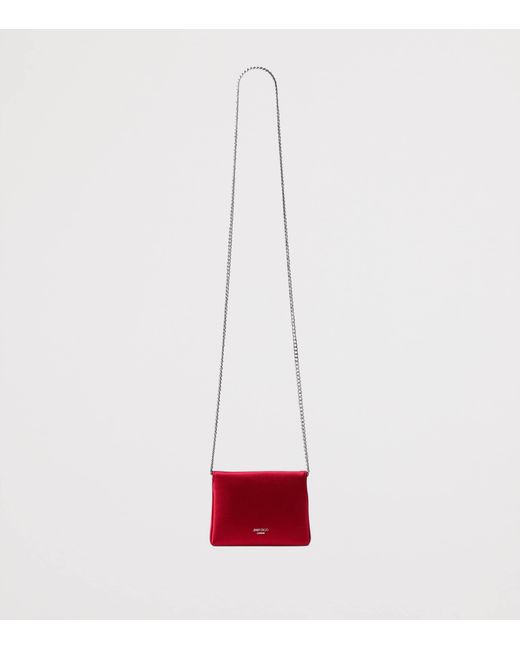 Jimmy Choo Red Soft Bow Card Holder