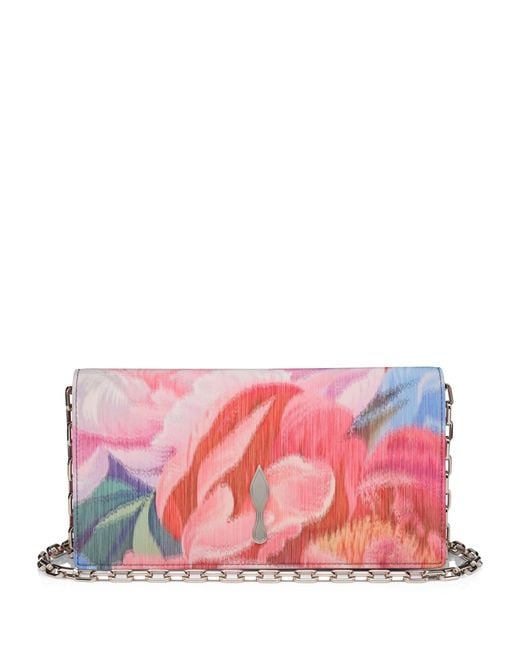 Christian Louboutin Pink Bettina Peony Clutch Bag