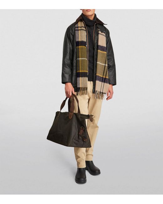 Barbour Wool-cashmere Scarf in Green for Men | Lyst Canada