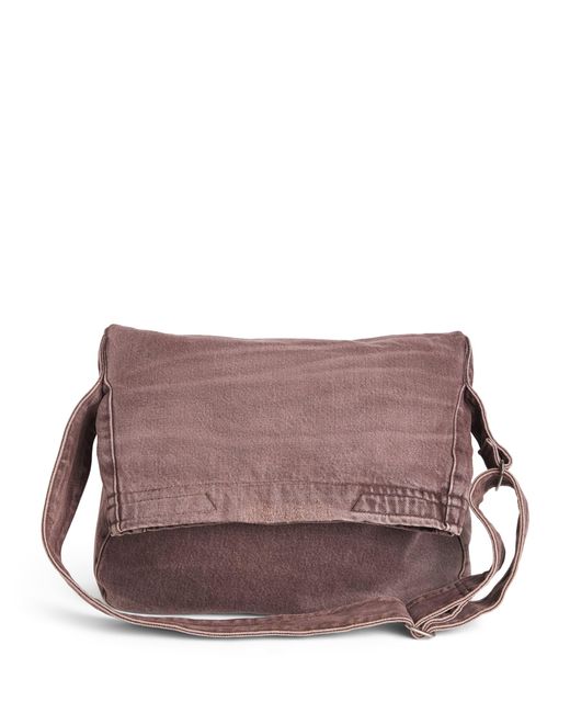 Our Legacy Brown Organic Cotton Messenger Bag for men