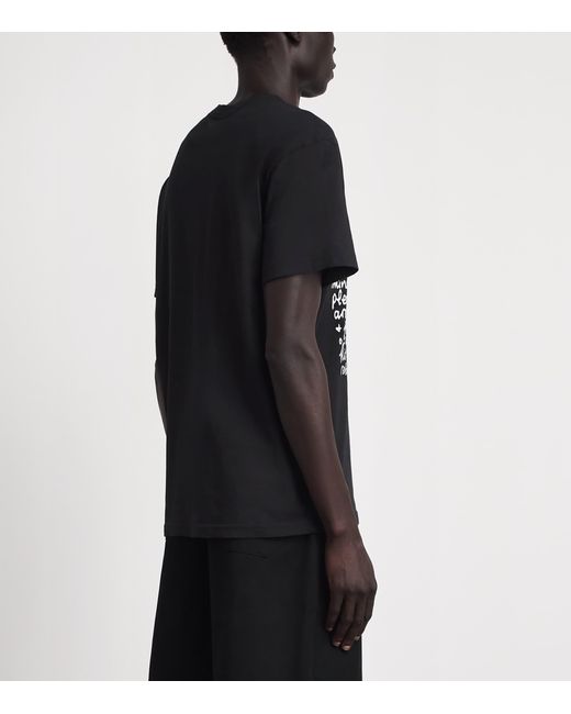 Vivienne Westwood Black Cotton Printed T-Shirt for men