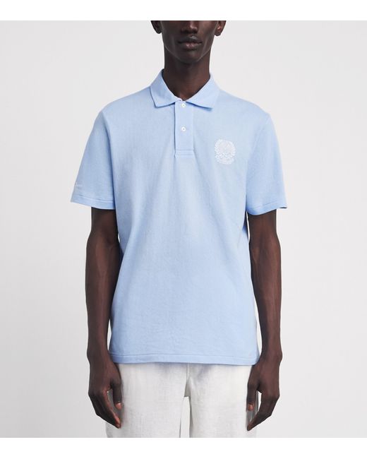 Polo Ralph Lauren Blue X Wimbledon Cotton Mesh Polo Shirt for men