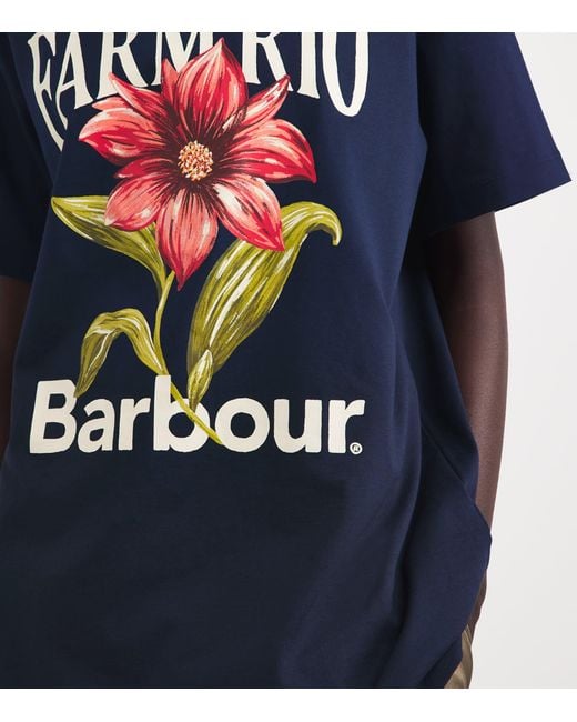 Barbour Blue X Farm Rio Wild Flower T-Shirt