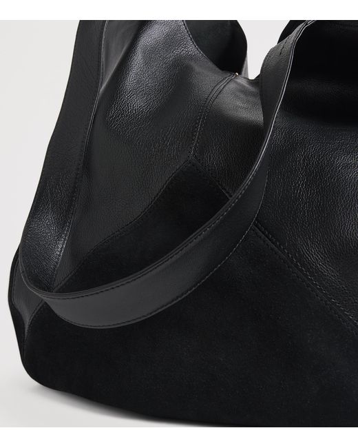Chloé Black Panelled Calfskin Balloon Tote Bag