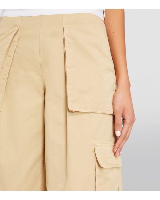 Alexander Wang Natural Cotton Cargo Rave Trousers