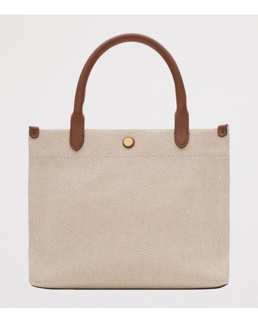 Burberry Brown Mini Canvas Clovelly Bag