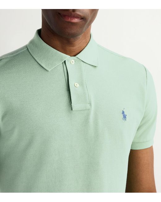 Polo Ralph Lauren Green Cotton Mesh Slim-fit Polo Shirt for men