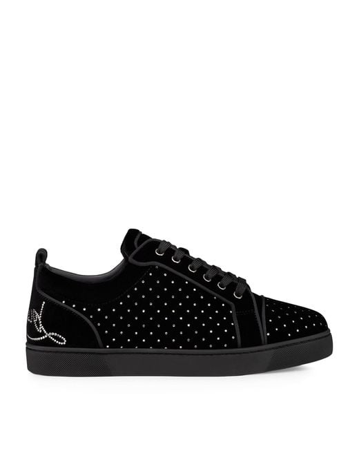 Louboutin mens trainers black 2025