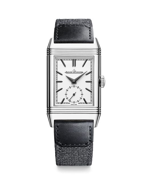 Jaeger-lecoultre Metallic Stainless Steel Reverso Tribute Small Seconds Watch for men