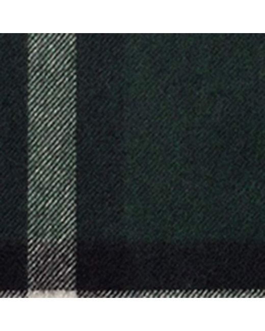 Burberry Green Cashmere Check Scarf
