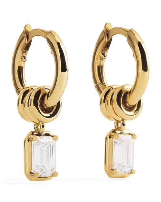 Spinelli Kilcollin Metallic And Diamond Zahra Hoop Earrings