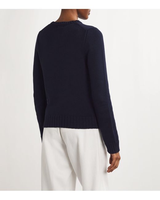 Polo Ralph Lauren Blue Cotton American Flag Sweater