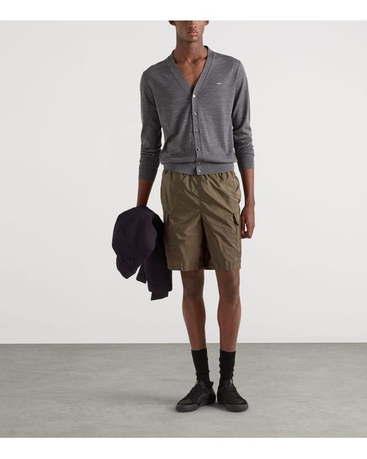 Prada Green Re-Nylon Swim Shorts for men