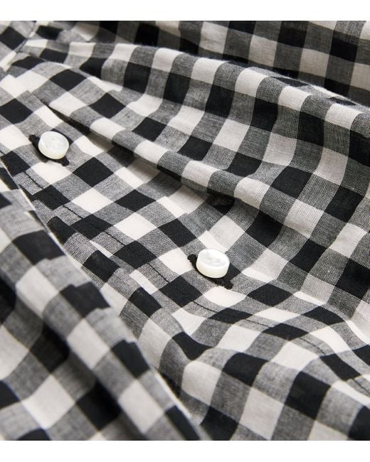 Doen Black Check June Blouse