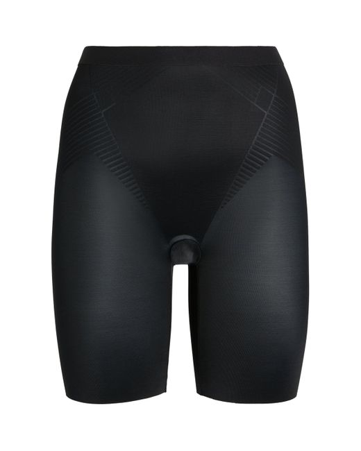 Spanx Black Shape Invisible Mid-Thigh Shorts