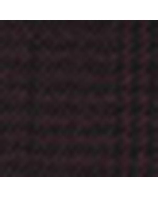 Burberry Brown Wool Check Tailored Trousers
