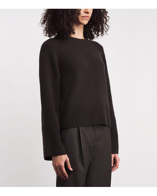 Joseph Black Cashmere Maple Sweater