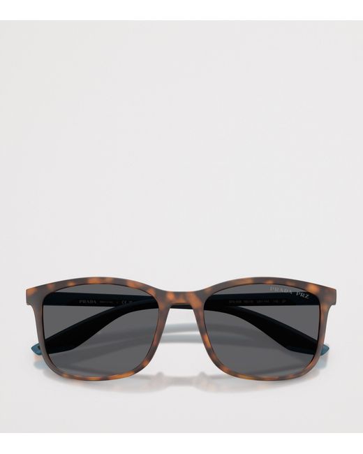 Prada Linea Rossa Gray Pra08S Rectangular Sunglasses for men